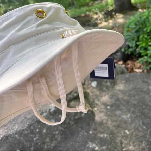 Tilley ICON T1 buck hat UPF50+ sun protection ties on floats cotton Sz M 7 1/8 - Picture 2 of 14